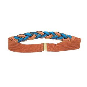 Vintage Belt 80s Woven  Rope  Macrame Knot clip closure 33"